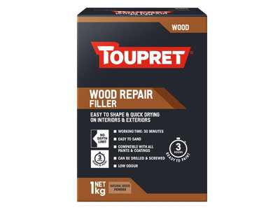 Toupret TTREPBO01GB Wood Repair Filler 1kg TOUTTREPBO01