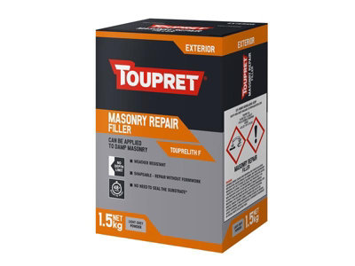 Toupret TTTHR01.5GB Exterior Masonry Repair Filler 1.5kg TOUTTTHR015