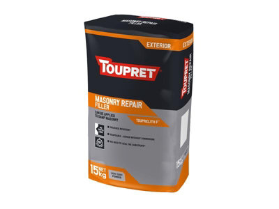 Toupret TTTHR15GB Exterior Masonry Repair Filler 15kg TOUTTTHR15