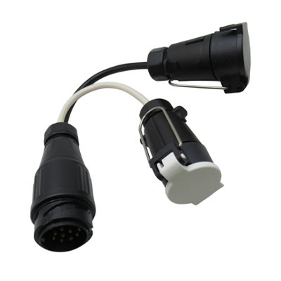 Tow Bar Plug Adaptor Socket 7 to 13 Pin (Electric Towing Converter ...
