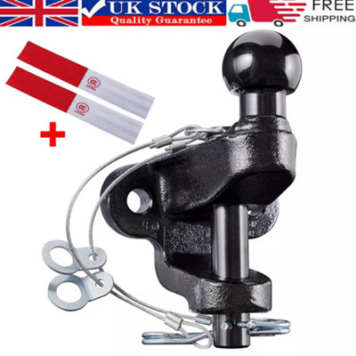 Tow Bar Towing Hitch Ball and Pin Coupling 50mm E approved 3.5t Tow Jaw MP87