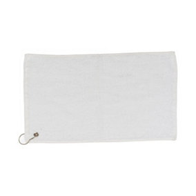 Towel City Luxury Golf Towel White (One Size)