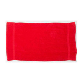 Towel City Luxury Hand Towel Red (One Size)