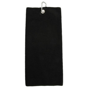 Towel City Microfibre Golf Towel Black (One Size)