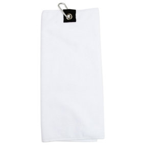 Towel City Microfibre Golf Towel White (One Size)