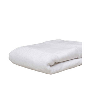 Towel City Printable Border Organic Bath Sheet White (One Size)