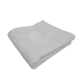 Towel City Printable Border Organic Bath Towel White (One Size)