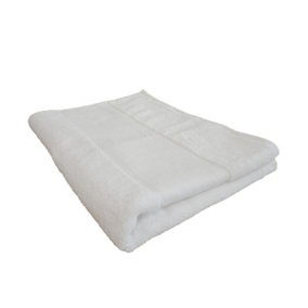 Towel City Printable Border Organic Bath Towel White (One Size)