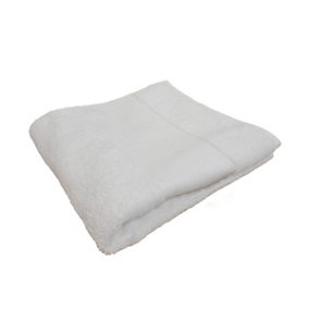 Towel City Printable Border Organic Hand Towel White (One Size)