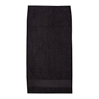 Towel City Printable Cotton Hand Towel Black (One Size)