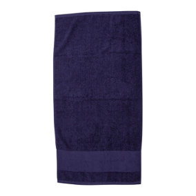 Towel City Printable Cotton Hand Towel Navy (One Size)