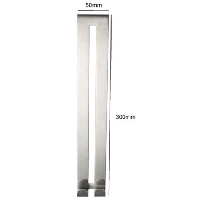 Towel Holder Brush Chrome Finish Shower Door Hanging Accessory - 4
