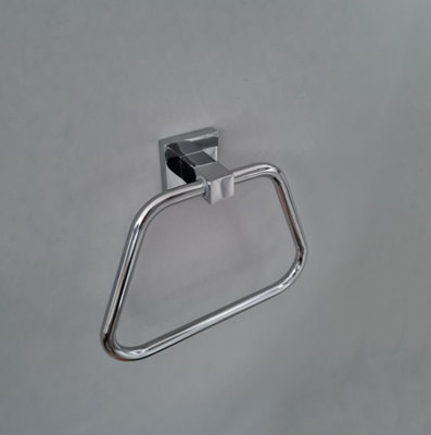 Towel Holder Chrome Finish Accessory Wall Mounted