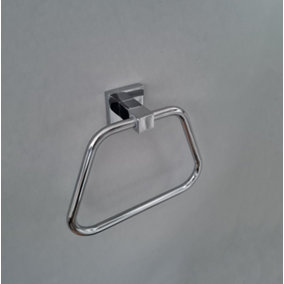 Towel Holder Chrome Finish Accessory Wall Mounted