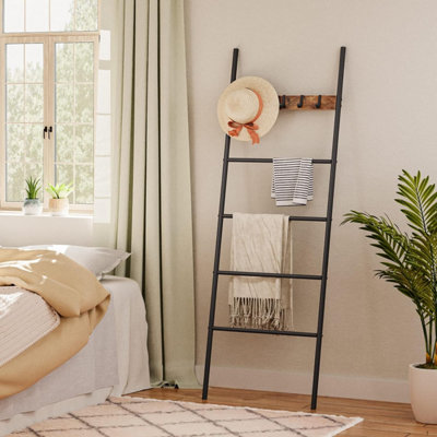 Towel Rack, Blanket Ladder, Leaning Ladder Rack, Bathroom Towel Rack ...