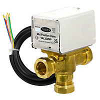 Tower 22mm Motorised 3 Port Mid Position 5 Wire Valve for Central Heating / Boiler Systems