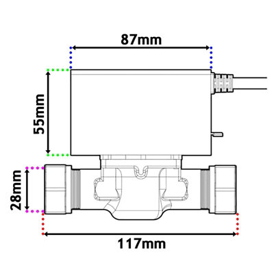Tower 28mm 2 Port Motorised Zone Valve Central Heating / Boiler System Control (VAL228MV) - 5