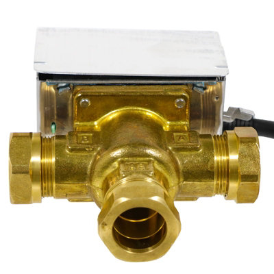 Tower 28mm Valve Mid Position 3 Port Motorised Central Heating / Boiler System Control - 9