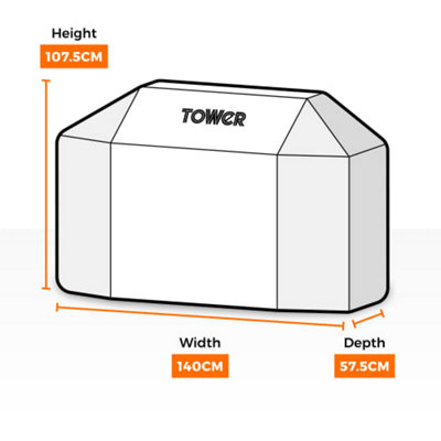 Tower 3 Burner Gas Waterproof and Windproof BBQ Cover