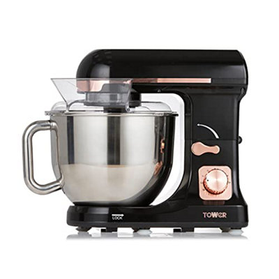 Tower 3-in-1 Stand Mixer with 6 Speeds and Pulse Setting, 1000 w, Rose Gold, T 12033 rg