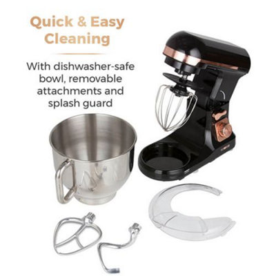 Tower 3-in-1 Stand Mixer with 6 Speeds and Pulse Setting, 1000 w, Rose Gold, T 12033 rg