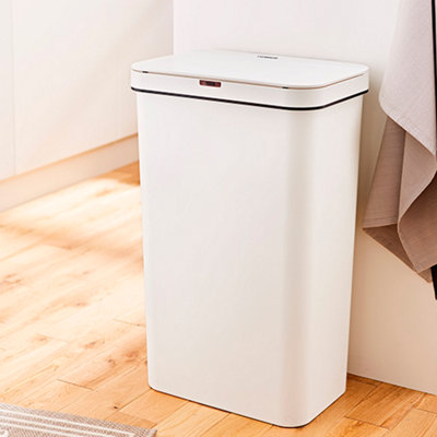 Tower 50L Rectangular Sensor Bin - White - 7