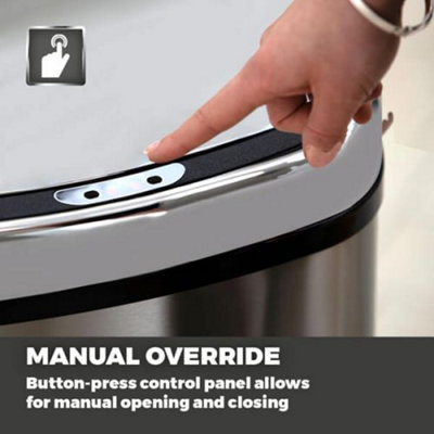 Tower 58L Sensor Bin - Stainless Steel - 6