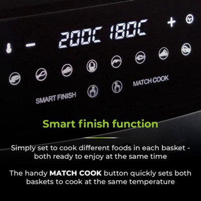 Tower 9 Litre Dual Basket Air Fryer - 3