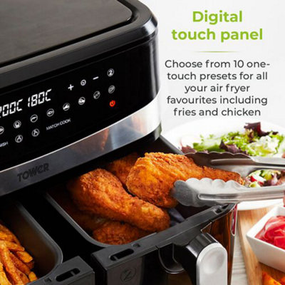 Tower 9 Litre Dual Basket Air Fryer - 4