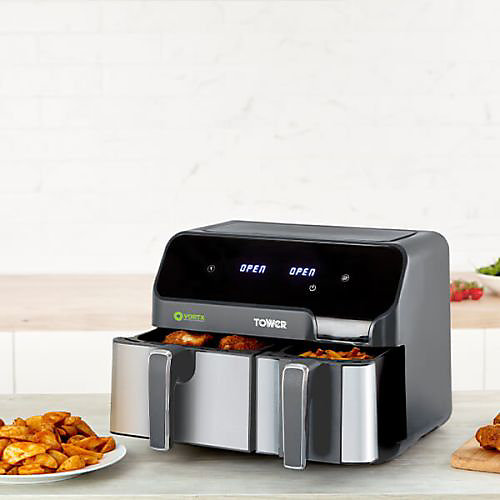 Tower Air Fryer Vortx Eco Duo Basket Tower Air Fryer Vortx Eco Duo Basket