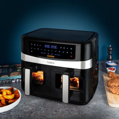 Tower Air Fryer Vortx Vizion 9L Dual Basket - 4