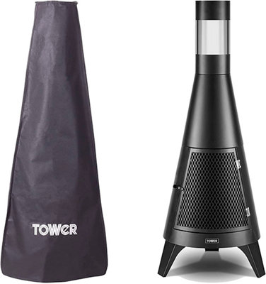 Tower Apollo Wood Burner Cover for T978508 Black - 3