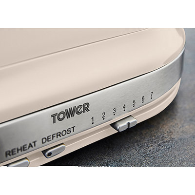 Tower Belle 800W 2 Slice Beige Toaster