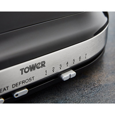 Tower Belle 800W Noir 2 Slice Toaster - 5