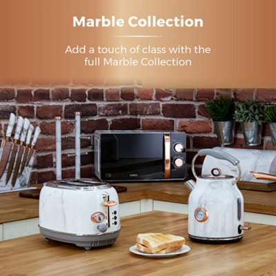 Marble toaster and kettle best sale