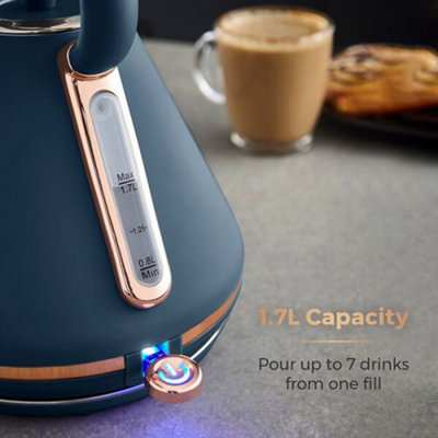 Tower Cavaletto 1.7 Litre Kettle Pyramid Midnight Blue - 3