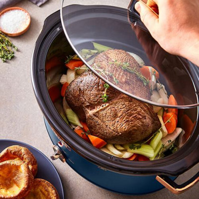 Tower Cavaletto 6.5 Litre Slow Cooker Midnight Blue