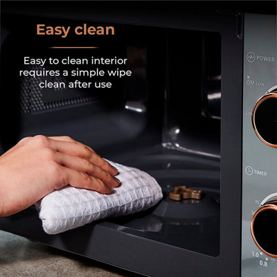 Tower cavaletto microwave grey and rose gold sales