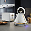 Tower Cavaletto Pyramid Kettle and 2 Slice Toaster Set Optic White