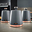 Tower Cavaletto Set of 3 Canisters Grey