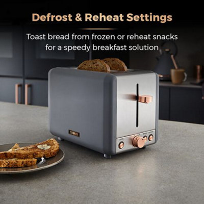 Tower Cavaletto Toaster 2 Slice Grey - 3