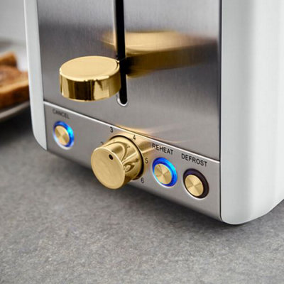 Tower Cavaletto Toaster 2 Slice Optic White - 3