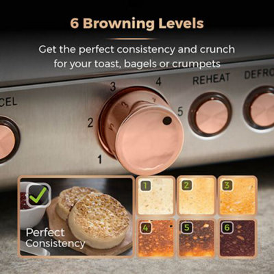 Tower Cavaletto Toaster 4 Slice Grey