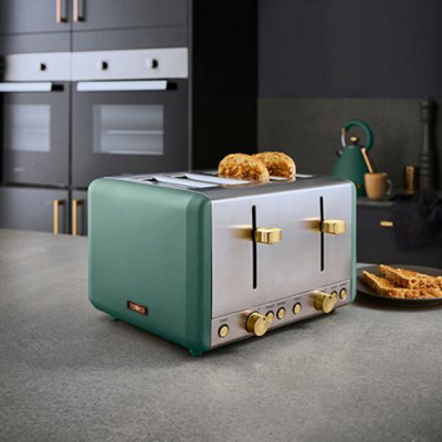 Tower Cavaletto Toaster 4 Slice Jade - 4