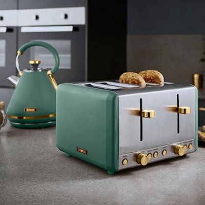 Tower Cavaletto Toaster 4 Slice Jade - 5