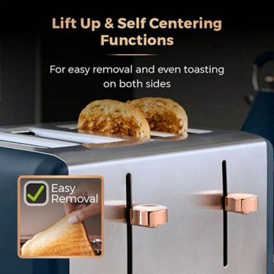 Tower Cavaletto Toaster Slice Midnight Blue