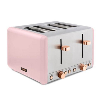 Tower Cavaletto Toaster 4 Slice Pink