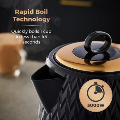 Tower Empire 1.7 Litre Kettle Black - 3