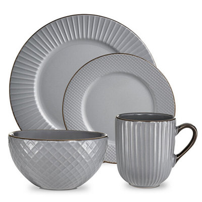 Grey dinner clearance sets