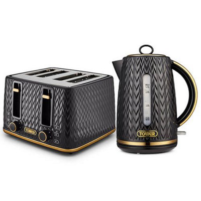 Tower midnight blue on sale kettle and toaster